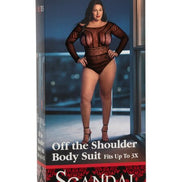 Scandal Plus Size Off the Shoulder Body Suit