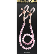 Bound Nipple Clamps - Pink