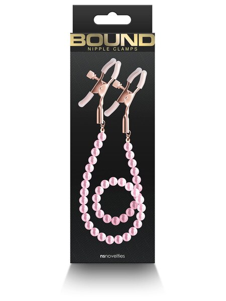 Bound Nipple Clamps - Pink