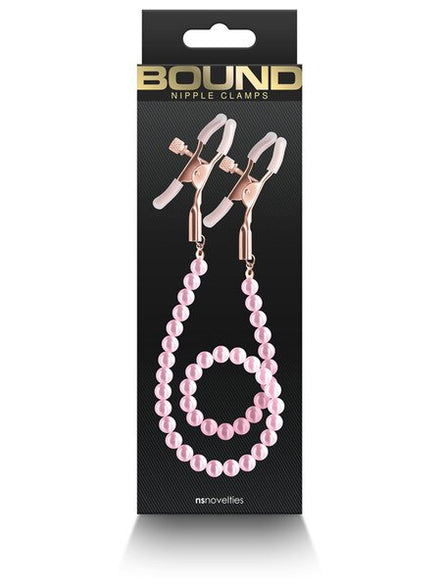 Bound Nipple Clamps - Pink