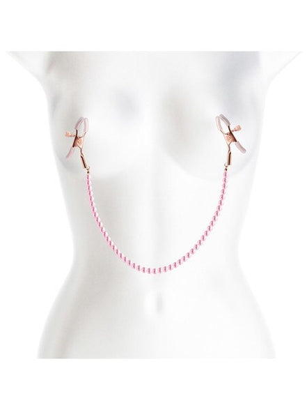 Bound Nipple Clamps - Pink