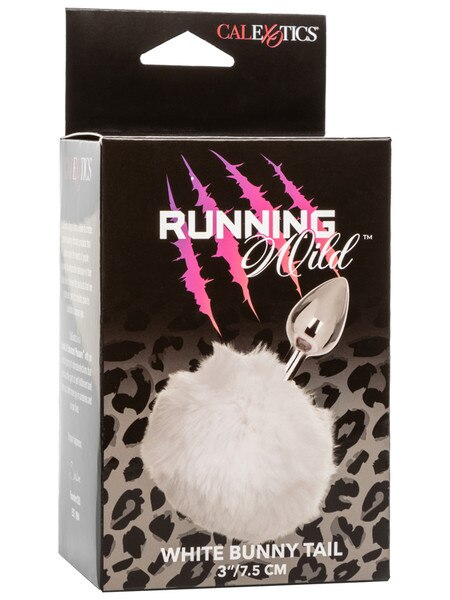 Running Wild White Bunny butt plug