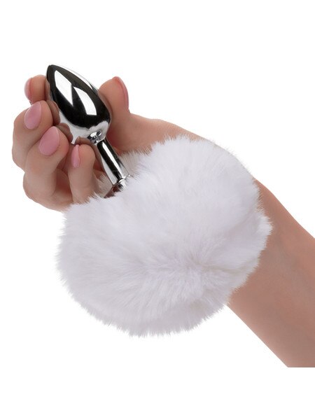 Running Wild White Bunny butt plug