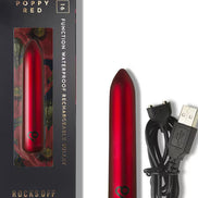 Poppy Red 16 Function Waterproof Rechargeable Bullet