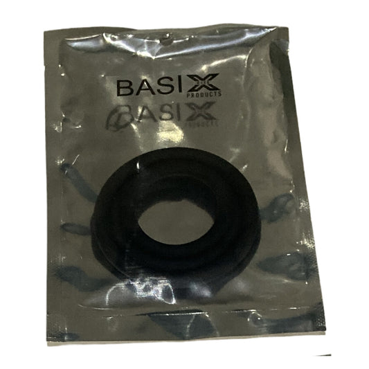Basix 3pc Silicone Cock Ring - Black