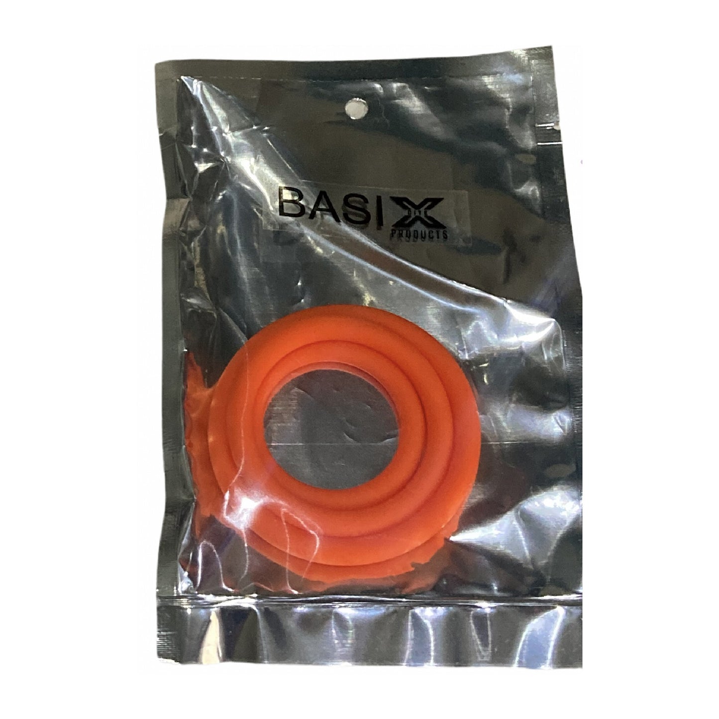 Basix 3pc Silicone Cock Ring - Orange