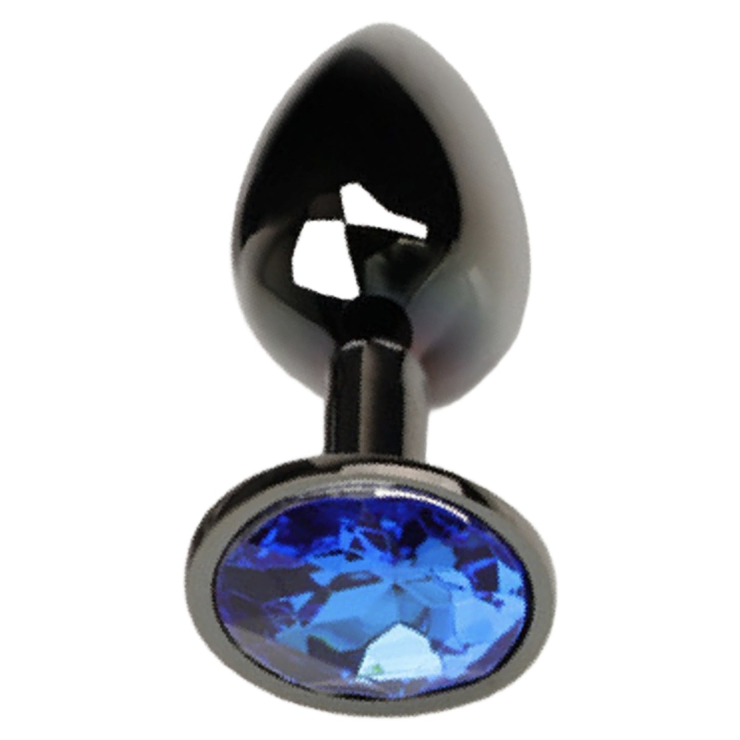 Gem - Gun Metal Alloy Butt Plug - Small