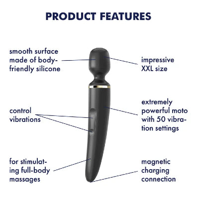 Satisfyer Wand-er Woman - Black