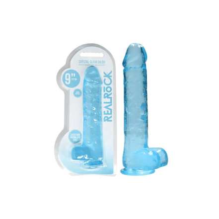 REALROCK Realistic Dildo With Balls 9"