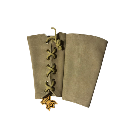 Leather Bondage Wrist Gauntlets