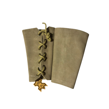 Leather Bondage Wrist Gauntlets
