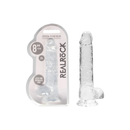 REALROCK 8'' Realistic Dildo With Balls