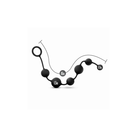 Anal Adventures Platinum Silicone Large Anal Beads