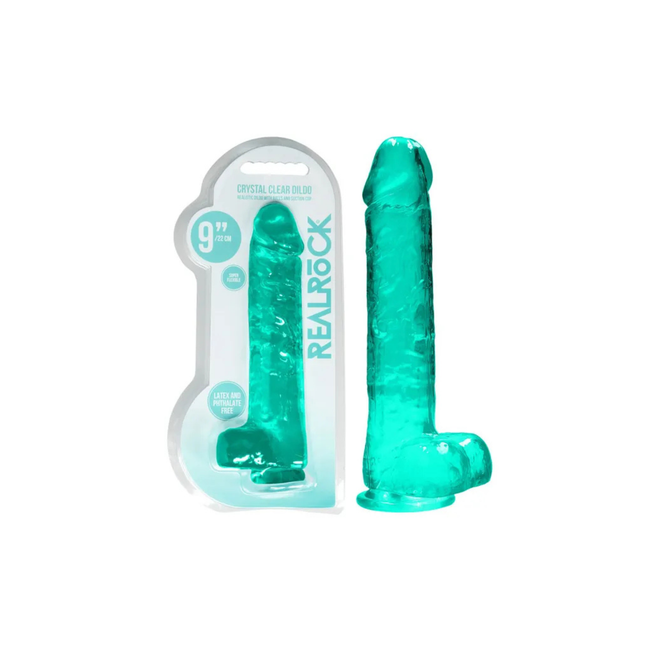 REALROCK Realistic Dildo With Balls 9"