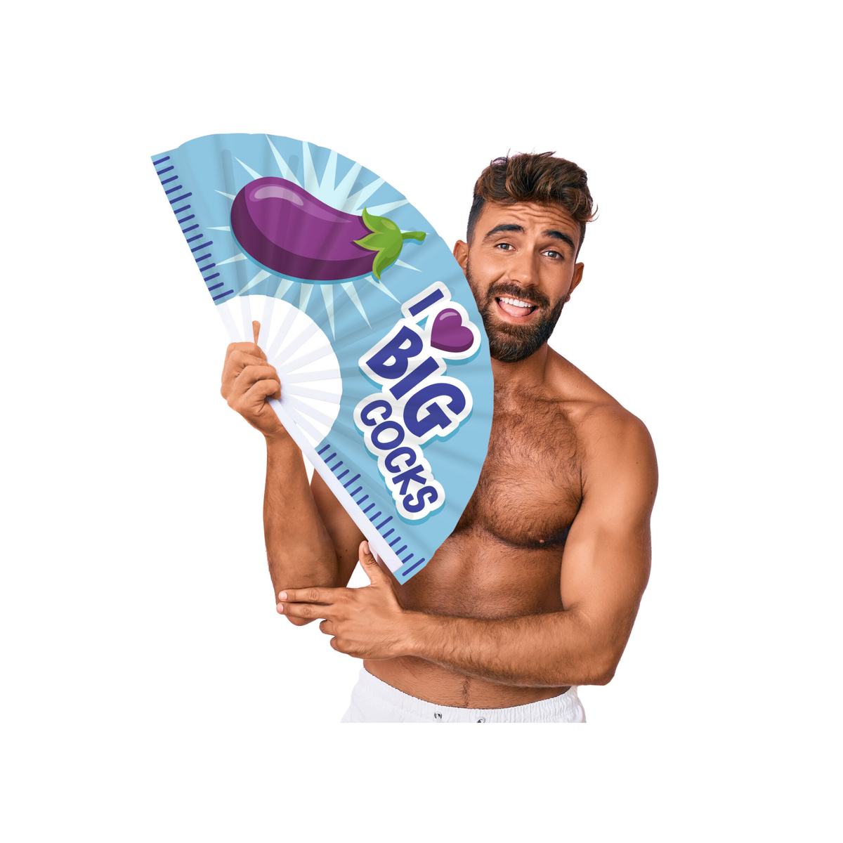 Novelty Fan - I love Big Cocks