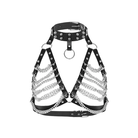 Women's punk harness - Silver