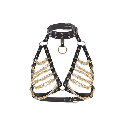 Women's punk harness - Gold