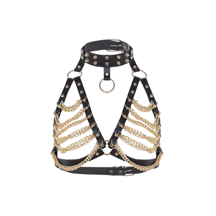 Women's punk harness - Gold