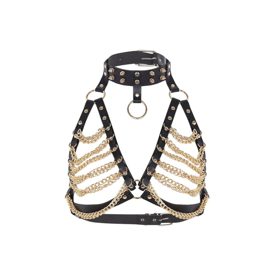 Women's punk harness - Gold