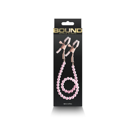 Bound Nipple Clamps - Pink