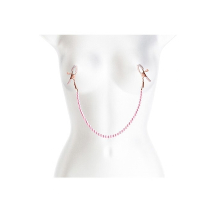 Bound Nipple Clamps - Pink