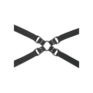 SPORTSHEETS Velvet Noir Adjustable Hog Tie & Cuff Set