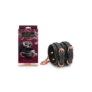 Bondage Couture Ankle Cuffs - Black
