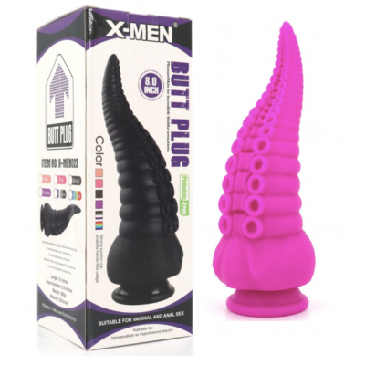 Sucker Punch Tentacle Dildo - 8" Purple