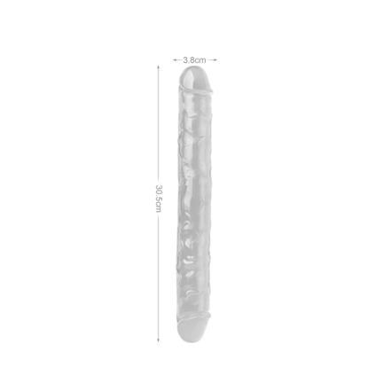 Mr. Rude 12" Double - Clear