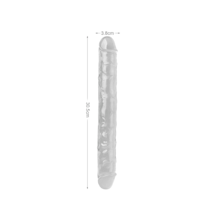 Mr. Rude 12" Double - Clear