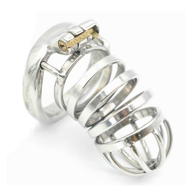 Cock Blocked "Sam" S/S Chastity Cage 50mm With Integrated Lock