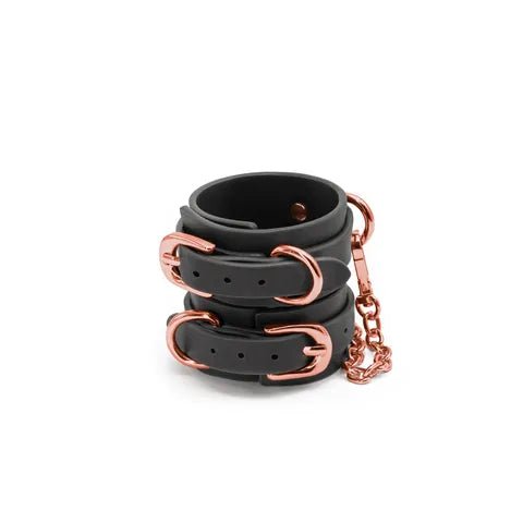 Bondage Couture Wrist Cuffs - Black - Aftercare Co.
