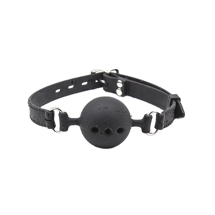 Breathable Ball Gag - Medium Black - Aftercare Co.