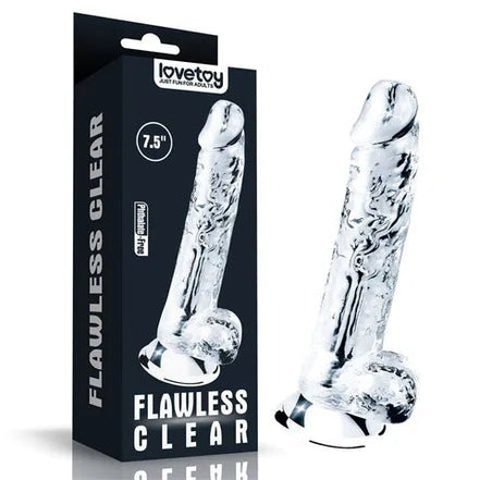 Flawless Clear Dildo 7.5'' - Aftercare Co.