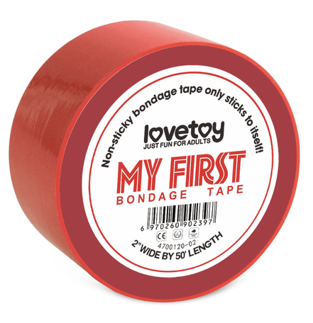 My First Bondage Tape - Red - Aftercare Co.