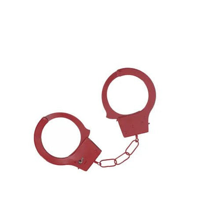 OUCH! Classic Metal Cuffs - Red - Aftercare Co.