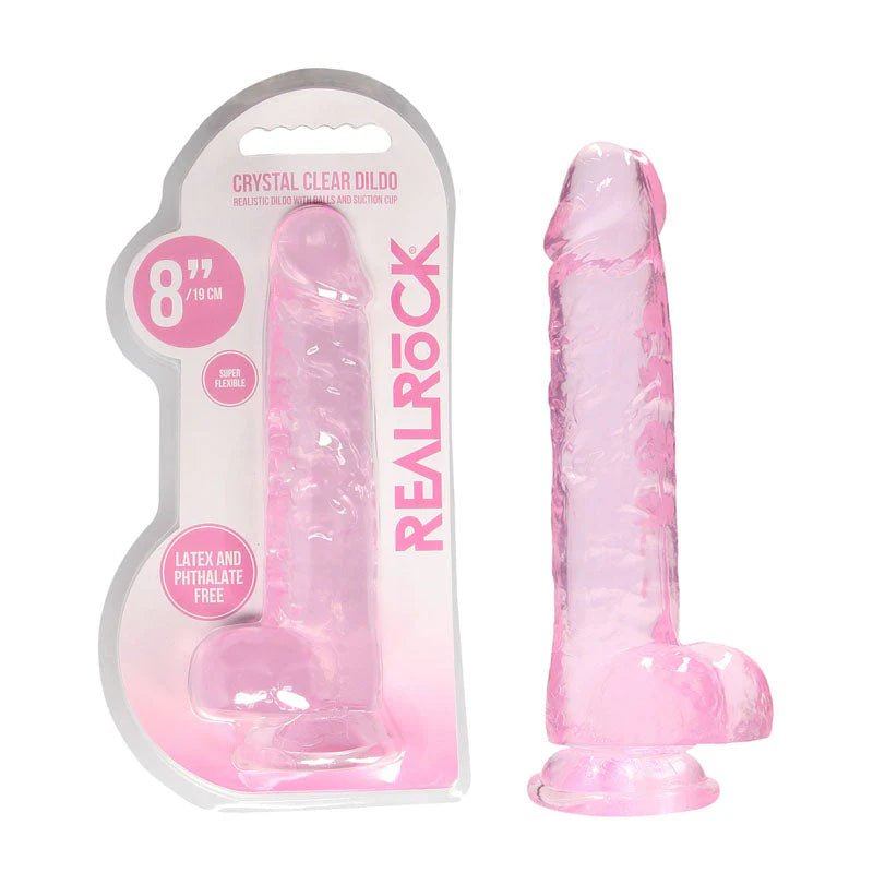 REALROCK 8'' Realistic Dildo With Balls - Aftercare Co.
