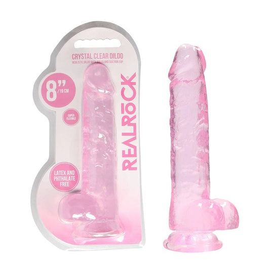 REALROCK 8'' Realistic Dildo With Balls - Aftercare Co.